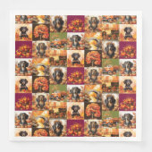 Serviette En Papier Dachshund Fall Vibe (Devant)