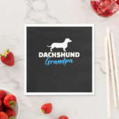Serviette En Papier Dachshund Grand-père (En situation)