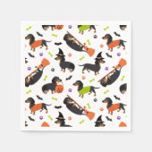 Serviette En Papier Dachshund Halloween (Devant)