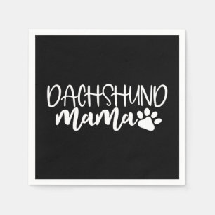 Serviette En Papier Dachshund Mama Wiener Dog Maman Cadeau