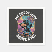 Serviette En Papier Dachshund My Buddy With Brave Eyes (Devant)