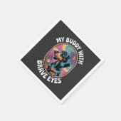 Serviette En Papier Dachshund My Buddy With Brave Eyes (Coin)
