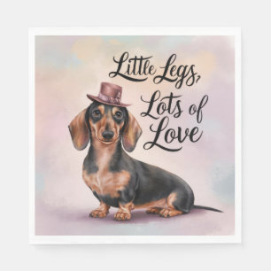 Serviette En Papier Dachshund Petits Jambes Beaucoup d'amour