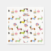 Serviette En Papier Dachshund serviettes d'anniversaire à thème (Devant)