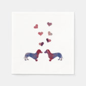 Serviette En Papier Dachshunds (Devant)