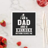 Serviette En Papier Dad And Welder Welding Metal Iron Profession Gift (En situation)