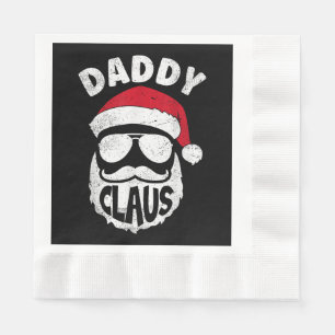 Serviette En Papier Daddy Claus Santa Claus Funny Christmas Matching P