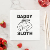 Serviette En Papier Daddy Sloth (En situation)