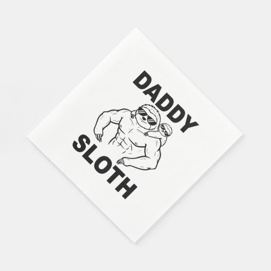 Serviette En Papier Daddy Sloth (Coin)