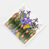 Serviette En Papier Daffodile, Tulipe, Crocus (Coin)