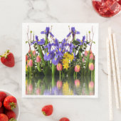 Serviette En Papier Daffodile, Tulipe, Crocus (En situation)