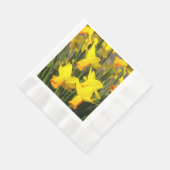 Serviette En Papier Daffodiles jaunes printaniers Floral (Coin)