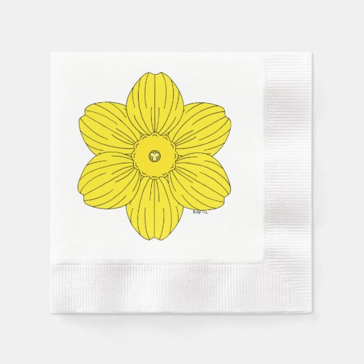 Serviette En Papier Daffodique héraldique (Devant)