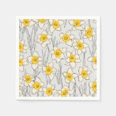 Serviette En Papier Daffodique papier de conception serviettes (Devant)