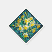 Serviette En Papier Daffodiques impressionnistes (Coin)