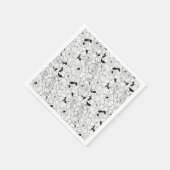 Serviette En Papier Daffodiques motif floral printanier (Coin)