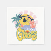 Serviette En Papier DAFFY DUCK™ Surf - Gnarly (Devant)