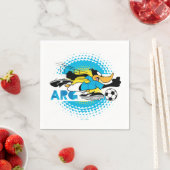 Serviette En Papier DAFFY DUCK™ Team Argentina Soccer Graphic (En situation)