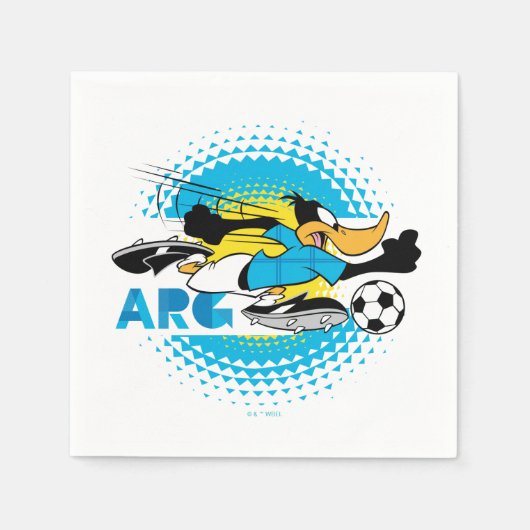 Serviette En Papier DAFFY DUCK™ Team Argentina Soccer Graphic (Devant)