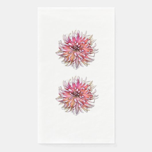 SERVIETTE EN PAPIER DAHLIA FLOWER (Devant)