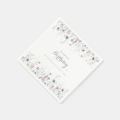 Serviette En Papier Dainty colorée Fleurs sauvages Anniversaire Fête (Coin)