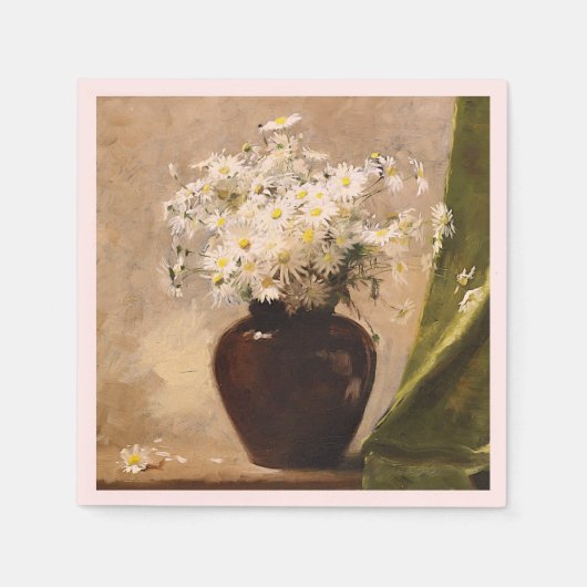 Serviette En Papier Daisées dans un vase, Paul Fisher (Devant)