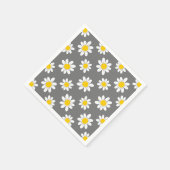 Serviette En Papier Daisies de White Yellow (Coin)