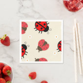 Serviette En Papier Daisy and Ladybug Birthday Party  (En situation)