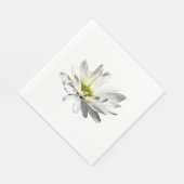 Serviette En Papier Daisy blanche simple (Coin)