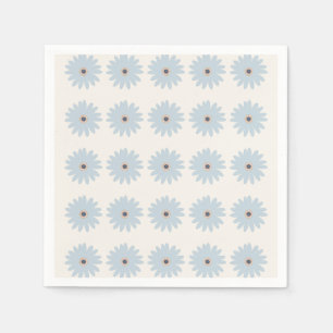 Serviette En Papier Daisy bleu clair