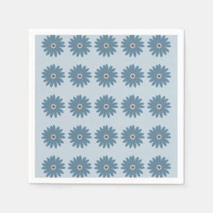 Serviette En Papier Daisy Bleue