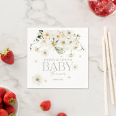 Serviette En Papier Daisy Boho Baby in Bloom Shower (En situation)