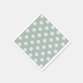 Serviette En Papier Daisy Boho Floral (Coin)