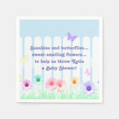 Serviette En Papier "Daisy Garden" - poème (Devant)