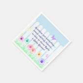 Serviette En Papier "Daisy Garden" - poème (Coin)