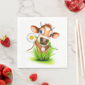 Serviette En Papier Daisy La Vache Luncheon Papier serviettes (En situation)