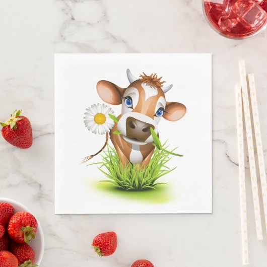 Serviette En Papier Daisy La Vache Luncheon Papier serviettes (En situation)