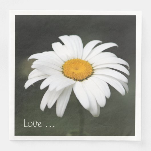 Serviette En Papier Daisy Love Napkin (Devant)