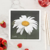 Serviette En Papier Daisy Love Napkin (En situation)