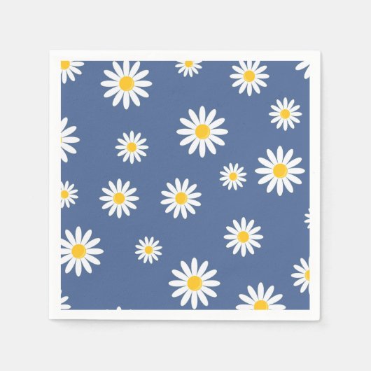 Serviette En Papier Daisy Meadows Blue (Devant)