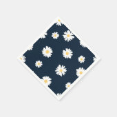 Serviette En Papier Daisy On Blue Motif (Coin)
