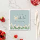 Serviette En Papier Daisy Premier Anniversaire Little Miss Onederful (En situation)