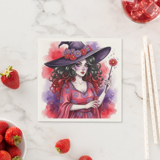 Serviette En Papier DaisyWitch (En situation)