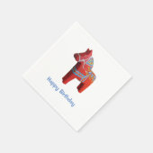 Serviette En Papier Dala Horse Anniversaire Papier Napkins (Coin)