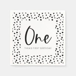 Serviette En Papier Dalmatie 1er anniversaire
