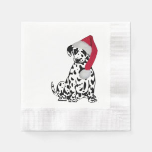 Serviette En Papier Dalmatie de Noël