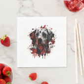 Serviette En Papier Dalmatien (En situation)
