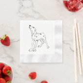 Serviette En Papier Dalmatien (En situation)