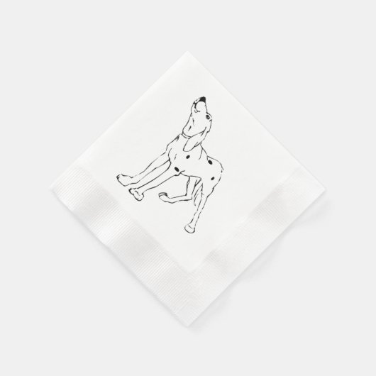 Serviette En Papier Dalmatien (Coin)