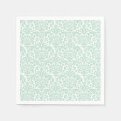 Serviette En Papier Damask Sage Green Plutôt mignon (Devant)